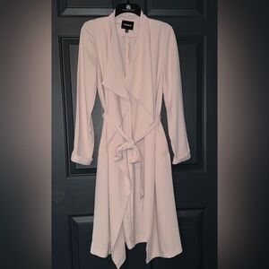 Elegant Pink Trench Dress